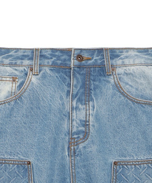 STYLISE（スタイライズ）の「【MLVINCE】DOUBLE KNEE HOLSTER SHORTS / 3カラー（その他パンツ・メンズ・ブルー/ベージュ・32/30/34）」の6枚目の写真