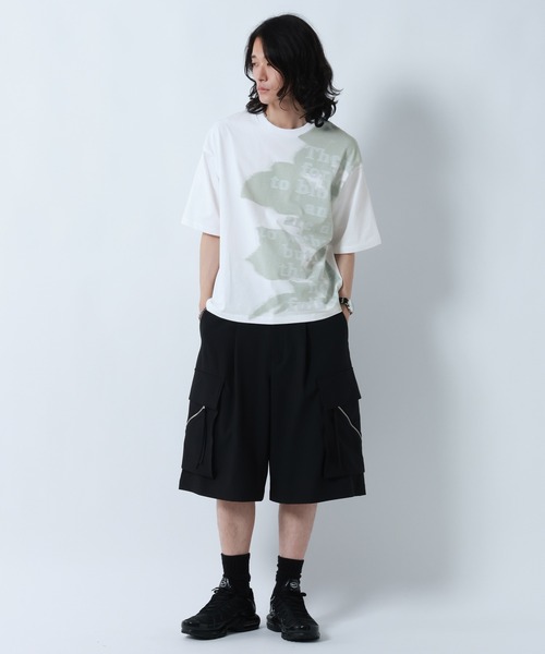 RAGEBLUE(レイジブルー)の「【接触冷感/吸水速乾】FLORAL PRINT T-SHIRTS/フラワープリントTシャツ(Tシャツ/カットソー・メンズ・ブラック/ホワイト・MEDIUM/LARGE)」の20枚目の写真