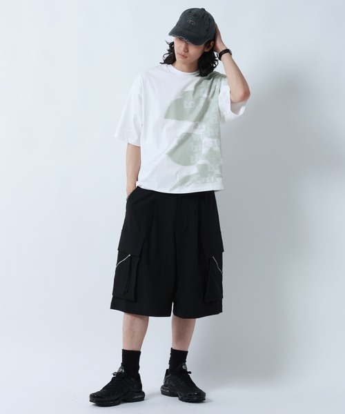 RAGEBLUE(レイジブルー)の「【接触冷感/吸水速乾】FLORAL PRINT T-SHIRTS/フラワープリントTシャツ(Tシャツ/カットソー・メンズ・ブラック/ホワイト・MEDIUM/LARGE)」の22枚目の写真