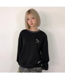 トンドスモールロゴ配色スウェット 男女共用 (2カラー)