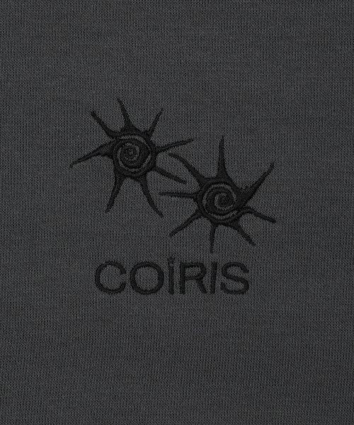 COIRIS（コイリス）の「トンドスモールロゴ配色スウェット 男女共用 (2カラー)（スウェット・レディース・ブラック/ダークグレー・FREE）」の8枚目の写真