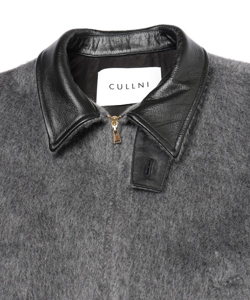 CULLNI(クルニ)の「Brushed Mohair Shaggy Leather Collar Blouson(ブルゾン・メンズ・グレー/ブラック・1/2)」の12枚目の写真