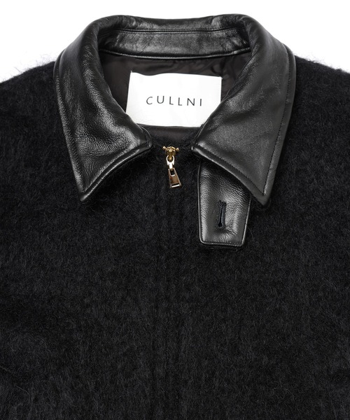 CULLNI(クルニ)の「Brushed Mohair Shaggy Leather Collar Blouson(ブルゾン・メンズ・グレー/ブラック・1/2)」の5枚目の写真