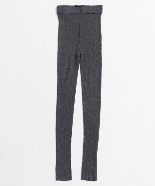 PRANK PROJECT（プランクプロジェクト）の「【2026Autumn Pre-Order】スリットヒールニットレギンス / Slit Heel Knit Leggings（レギンス/スパッツ・レディース・ブラウン/チャコールグレー・M/S）」の10枚目の写真