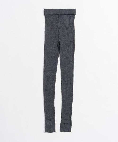 PRANK PROJECT（プランクプロジェクト）の「【2026Autumn Pre-Order】スリットヒールニットレギンス / Slit Heel Knit Leggings（レギンス/スパッツ・レディース・ブラウン/チャコールグレー・M/S）」の11枚目の写真