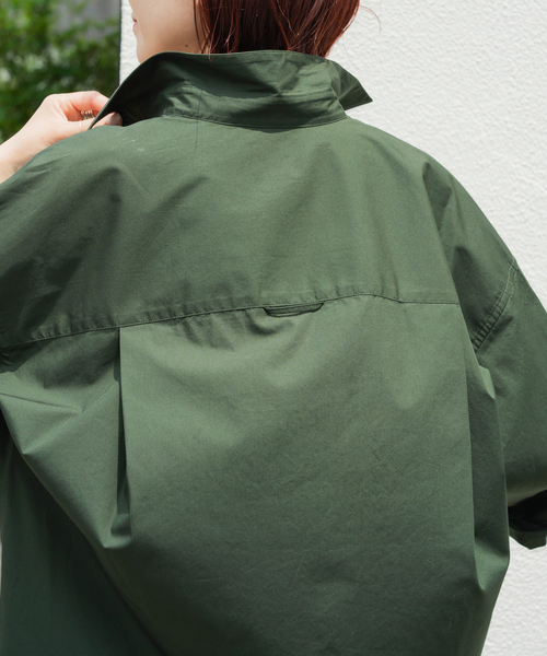 Spick & Span（スピックアンドスパン）の「《WEB限定 / 追加2》50コットンオーバーシャツ（シャツ/ブラウス・レディース・カーキ・FREE）」の12枚目の写真