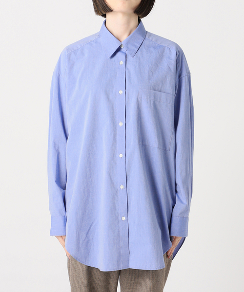 Spick & Span（スピックアンドスパン）の「《WEB限定 / 追加2》50コットンオーバーシャツ（シャツ/ブラウス・レディース・カーキ・FREE）」の13枚目の写真