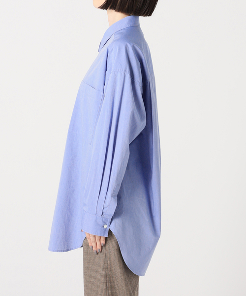 Spick & Span（スピックアンドスパン）の「《WEB限定 / 追加2》50コットンオーバーシャツ（シャツ/ブラウス・レディース・カーキ・FREE）」の14枚目の写真