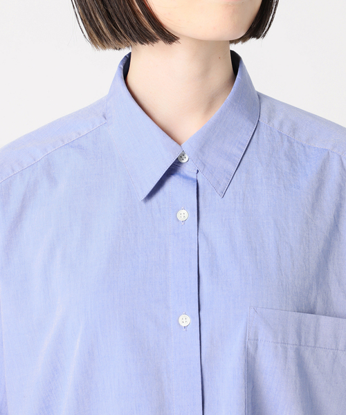 Spick & Span（スピックアンドスパン）の「《WEB限定 / 追加2》50コットンオーバーシャツ（シャツ/ブラウス・レディース・カーキ・FREE）」の16枚目の写真