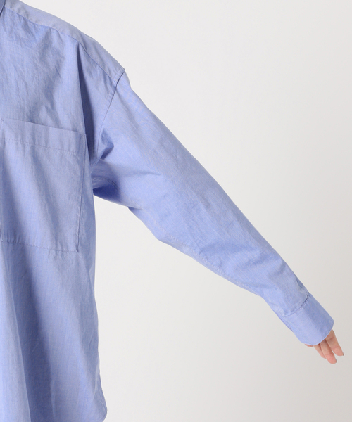 Spick & Span（スピックアンドスパン）の「《WEB限定 / 追加2》50コットンオーバーシャツ（シャツ/ブラウス・レディース・カーキ・FREE）」の6枚目の写真