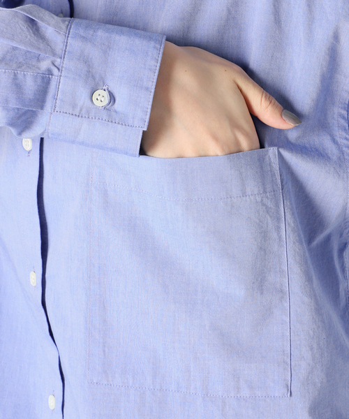 Spick & Span（スピックアンドスパン）の「《WEB限定 / 追加2》50コットンオーバーシャツ（シャツ/ブラウス・レディース・カーキ・FREE）」の9枚目の写真
