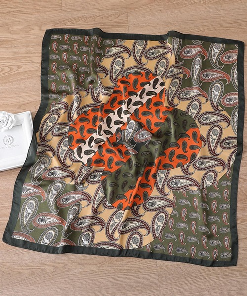THE MILES(ザ マイルズ)の「"01"≪スカーフリング付き≫アソート スカーフ(70cm×70cm)(バンダナ/スカーフ・レディース・イエロー系1/ブラウン系2/ベージュ系2/オレンジ系1/オレンジ系2/グリーン系1・ONE SIZE)」の10枚目の写真
