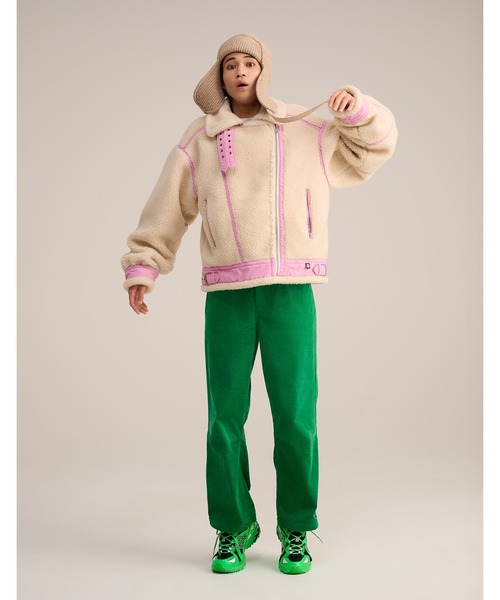 Little sunny bite（リトルサニーバイト）の「【es】【little sunny bite】AVIREX x little sunny bite Boa jacket（ライダースジャケット・レディース・ブラック・MEDIUM）」の16枚目の写真