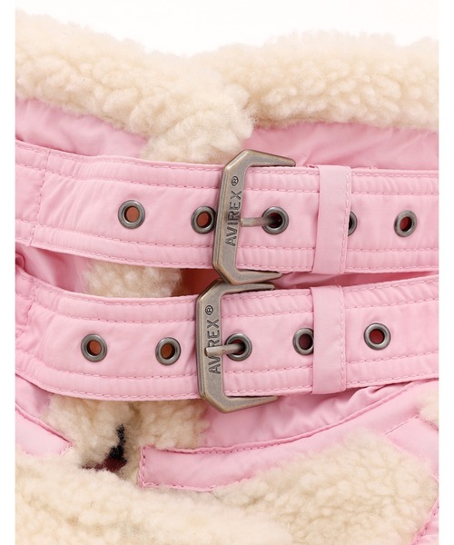 Little sunny bite（リトルサニーバイト）の「【es】【little sunny bite】AVIREX x little sunny bite Boa jacket（ライダースジャケット・レディース・ブラック・MEDIUM）」の21枚目の写真