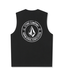 ボルコム サマーエッセンシャル タンクトップ ラウンドTシャツ(ブラック)