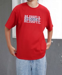 シルバー箔 シャドウプリント ショートスリーブTシャツ