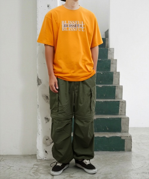 NILWAY（ニルウェイ）の「シルバー箔 シャドウプリント　ショートスリーブTシャツ（Tシャツ/カットソー・メンズ・ブラック/イエロー/ブラック系/ネイビー系/ホワイト/レッド・LARGE/MEDIUM/X-LARGE）」の8枚目の写真