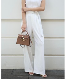 BELTED TUCK PANTS（ベルテッドタックパンツ）