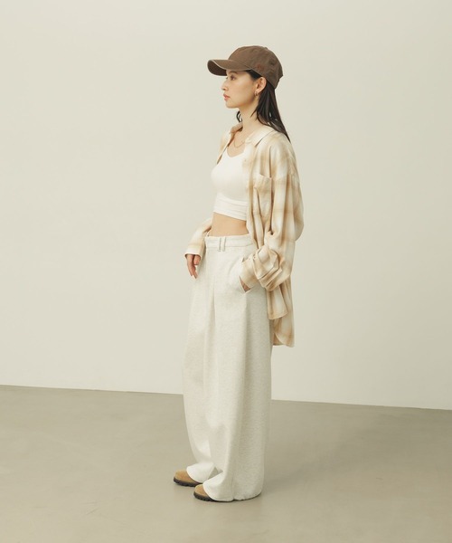 BAYFLOW(ベイフロー)の「アソートチェックBIGシャツ(シャツ/ブラウス・レディース・ベージュ/ブラック/ネイビー/グリーン・MEDIUM/SMALL)」の8枚目の写真