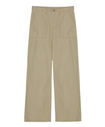 PATCH POCKET WIDE PANTS_BEIGE