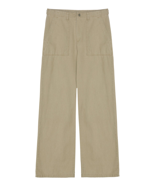 NICK&NICOLE(ニックアンドニコール)の「PATCH POCKET WIDE PANTS_BEIGE(その他パンツ・レディース・その他・FREE)」の1枚目の写真