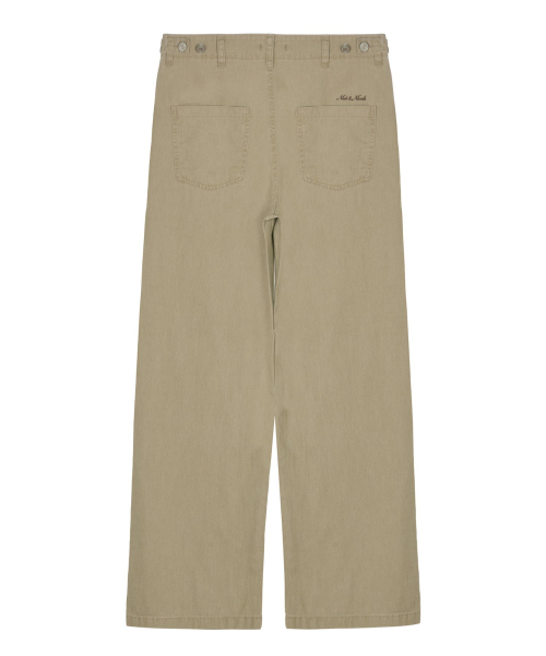 NICK&NICOLE(ニックアンドニコール)の「PATCH POCKET WIDE PANTS_BEIGE(その他パンツ・レディース・その他・FREE)」の2枚目の写真