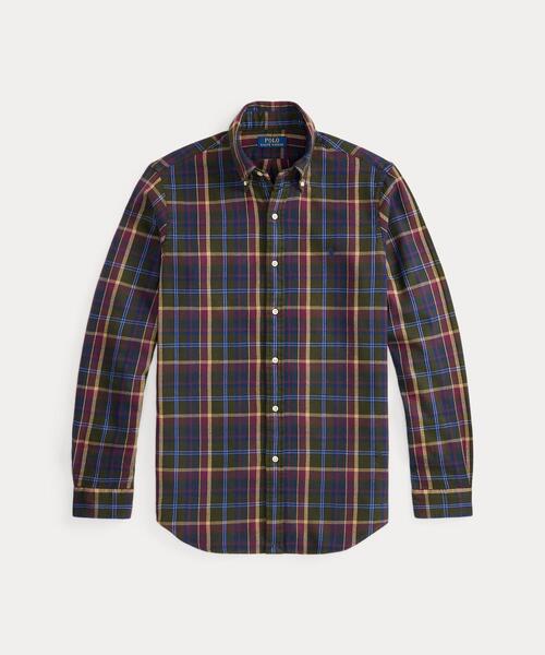 POLO RALPH LAUREN(ポロ ラルフ ローレン)の「クラシック フィット チェック ブラッシュド フランネル シャツ(シャツ/ブラウス・メンズ・グリーン・L/M/S/XL/XS)」の8枚目の写真