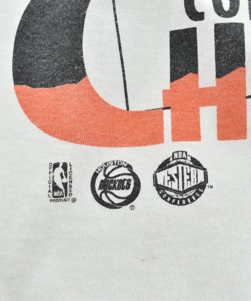 NBA/NFL/NHL/MLB(エヌビーエーエヌエフエルエヌエイチエルエムエルビー)の「【USED】90’s JERZEES “NBA HOUSTON ROCKETS 1995 CHAMPS” バスケ Tシャツ USA製(Tシャツ/カットソー・メンズ・ホワイト・X-LARGE)」の5枚目の写真