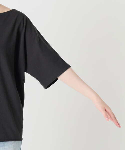 plage（プラージュ）の「twist jersey Tシャツ（Tシャツ/カットソー・レディース・チャコールグレー/ベージュ・FREE）」の3枚目の写真