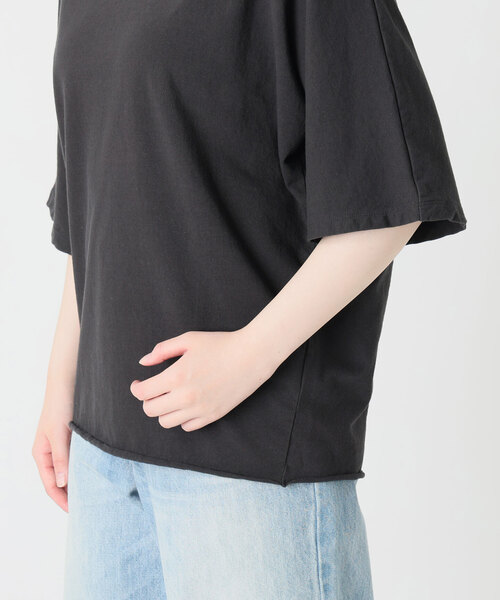 plage（プラージュ）の「twist jersey Tシャツ（Tシャツ/カットソー・レディース・チャコールグレー/ベージュ・FREE）」の4枚目の写真