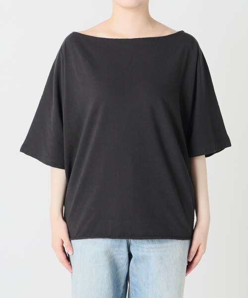 plage（プラージュ）の「twist jersey Tシャツ（Tシャツ/カットソー・レディース・チャコールグレー/ベージュ・FREE）」の6枚目の写真