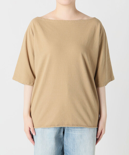 plage（プラージュ）の「twist jersey Tシャツ（Tシャツ/カットソー・レディース・チャコールグレー/ベージュ・FREE）」の8枚目の写真