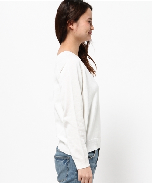 WEGO（ウィゴー）の「WEGO/Vネック2WAYニット（ニット/セーター・レディース・レッド/ピンク/ホワイト/サックスブルー/ライトベージュ・FREE）」の7枚目の写真