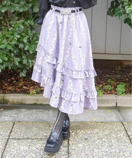 axes femme（アクシーズファム）の「ジャスミン柄マルチＷＡＹＳＫ（スカート・レディース・キナリ/ラベンダー/ブルーグリーン・FREE）」の12枚目の写真