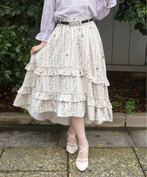 axes femme（アクシーズファム）の「ジャスミン柄マルチＷＡＹＳＫ（スカート・レディース・キナリ/ラベンダー/ブルーグリーン・FREE）」の13枚目の写真
