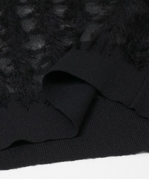 URBAN RESEARCH ROSSO WOMEN(アーバンリサーチ ロッソ)の「Torrazzo Donna SHEER SHAGGY TOP(ニット/セーター・レディース・アイボリー/ブラック/グレー・FREE)」の9枚目の写真