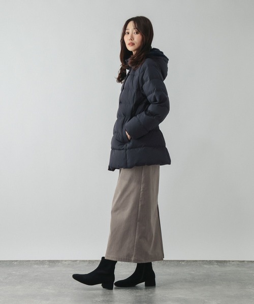 GLOBAL WORK(グローバルワーク)の「ウツクシルエット撥水ダウンジャケット/668356(ダウンジャケット/コート・レディース・モカ/ブラック/アイボリー/ネイビー・SMALL/LARGE/MEDIUM/X-LARGE)」の20枚目の写真