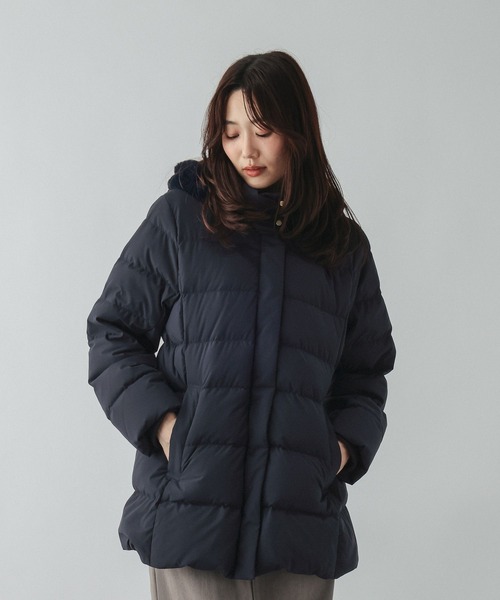 GLOBAL WORK(グローバルワーク)の「ウツクシルエット撥水ダウンジャケット/668356(ダウンジャケット/コート・レディース・モカ/ブラック/アイボリー/ネイビー・SMALL/LARGE/MEDIUM/X-LARGE)」の21枚目の写真