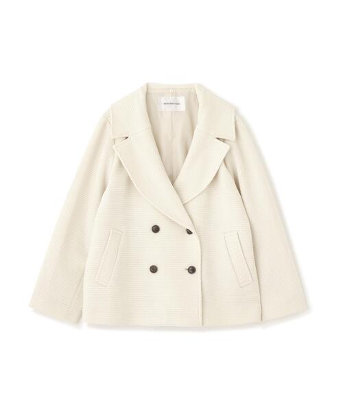 NATURAL BEAUTY BASIC（ナチュラルビューティーベーシック）の「ファーカラーハーフＰコート（ピーコート・レディース・オフホワイト/ブラック/ブラウン・MEDIUM/SMALL）」の22枚目の写真