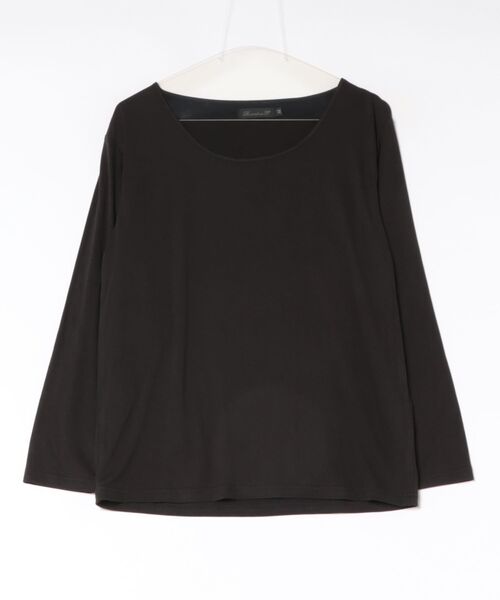 Crownor(クラウノアー)の「Uネック カットソー(Tシャツ/カットソー・メンズ・ブラック/ホワイト/ワイン・MEDIUM)」の2枚目の写真