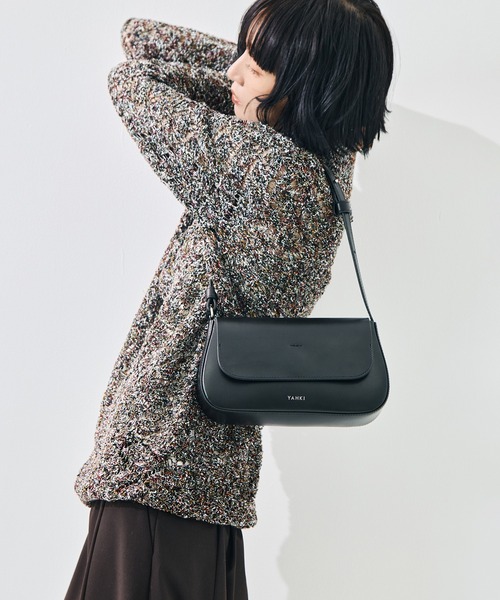 YAHKI（ヤーキ）の「【YAHKI/ヤーキ】《STUDIOUS別注復刻》YH-768/ムーンショルダーバッグ（ショルダーバッグ・レディース・ブラック・FREE）」の9枚目の写真