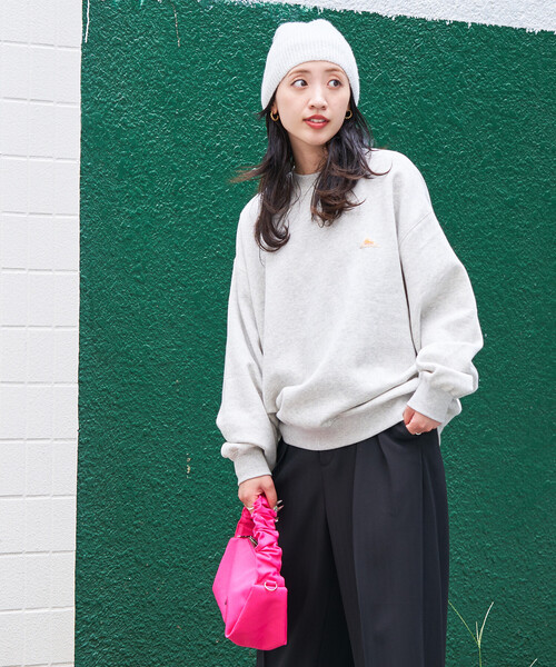 FREAK'S STORE(フリークスストア)の「限定展開 KELTY × FREAK'S STORE/ケルティ 別注 裏起毛 ワンポイント スウェット(スウェット・レディース・ライトグレー/ブラック/ブラウン/ネイビー/ナチュラル/ピンク/オリーブ・フリ-)」の20枚目の写真