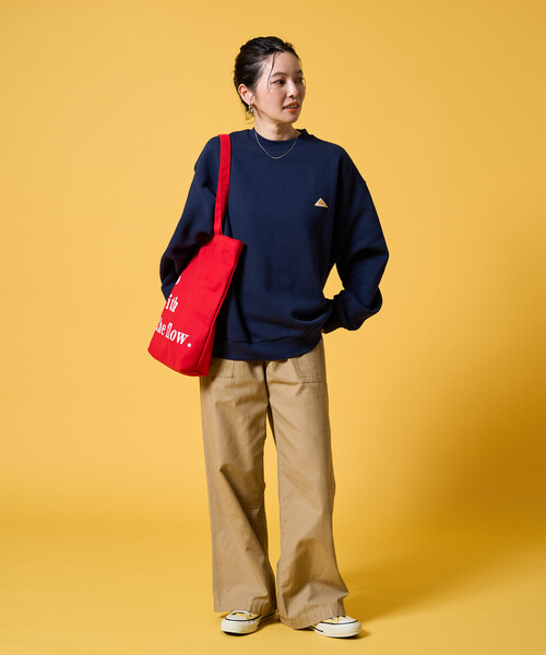 FREAK'S STORE(フリークスストア)の「限定展開 KELTY × FREAK'S STORE/ケルティ 別注 裏起毛 ワンポイント スウェット(スウェット・レディース・ライトグレー/ブラック/ブラウン/ネイビー/ナチュラル/ピンク/オリーブ・フリ-)」の8枚目の写真