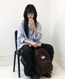 [INT] mini ver. daily backpack_Corduroy Deep Brown