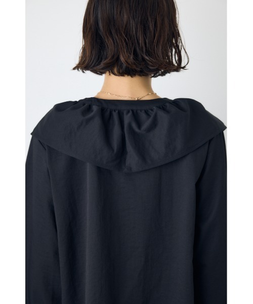 AZUL by moussy(アズールバイマウジー)の「レースアップラッフルブラウス 秋服 春服 無地 チェック デザイントップス(シャツ/ブラウス・レディース・ブラック/ブラウン系その他/アイボリー・FREE)」の12枚目の写真