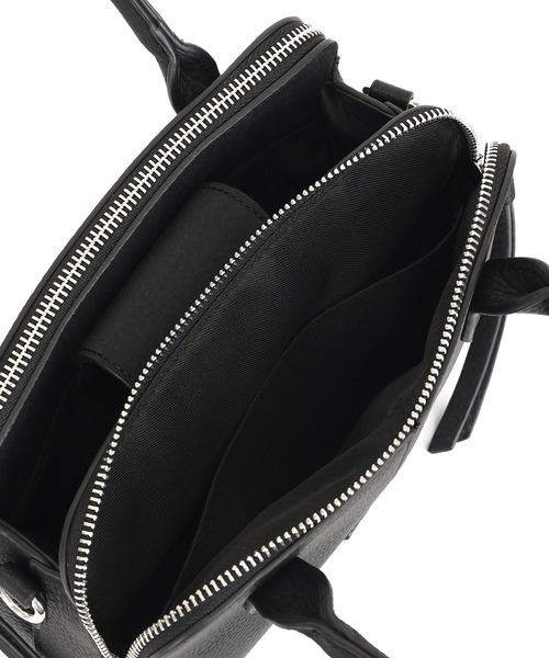 Ungrid（アングリッド）の「【Ungrid/アングリッド】ダブルファスナー　三層仕切りミニショルダーハンドバッグ(500mlペットボトル収納可能）（ショルダーバッグ・レディース・ダークブラウン/ブラック/ブラウン系その他・FREE）」の8枚目の写真