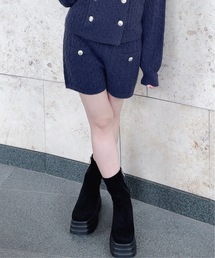 ニットショートパンツ