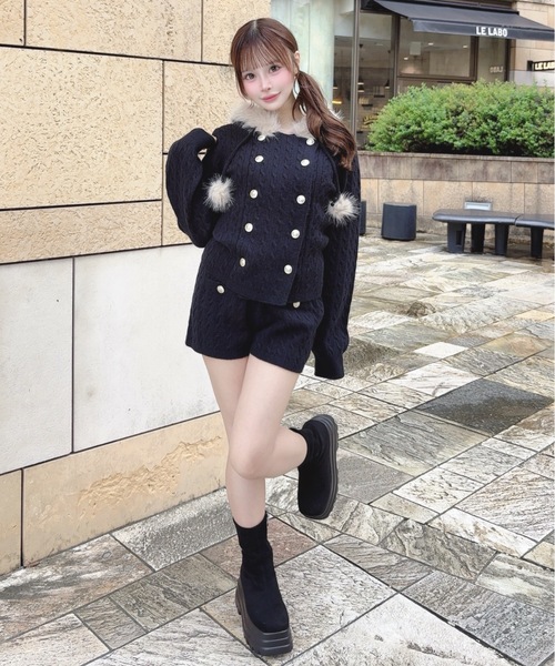 one way(ワンウェイ)の「ニットショートパンツ(その他パンツ・レディース・ベージュ/ブラック/ネイビー/グレー・FREE)」の12枚目の写真