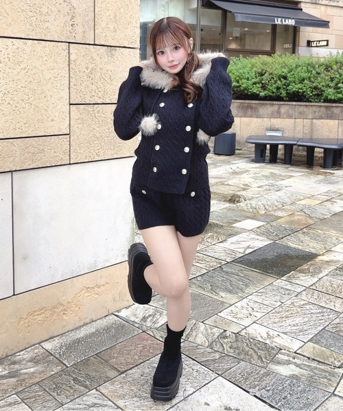 one way(ワンウェイ)の「ニットショートパンツ(その他パンツ・レディース・ベージュ/ブラック/ネイビー/グレー・FREE)」の14枚目の写真