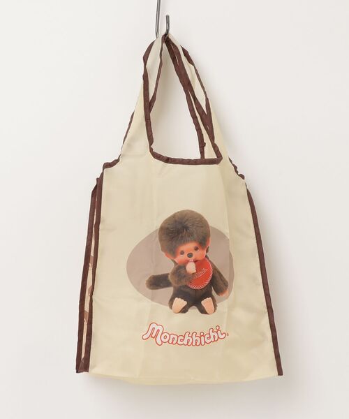 THE BAREFOOT(ベアフット)の「【 Monchhichi / モンチッチ 】 ポケッタブルエコバッグ ZWI(エコバッグ/サブバッグ・レディース・ブラウン/レッド・FREE)」の1枚目の写真